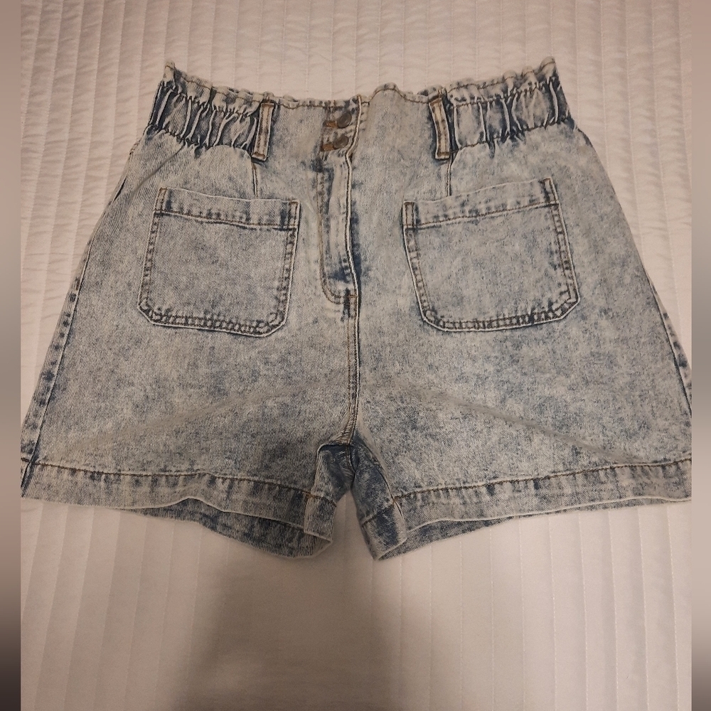 High Waist Jean Shorts